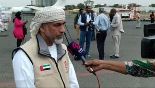  رئيس وفد الهلال الأحمر الإماراتي للسودان محمد خميس الكعبي