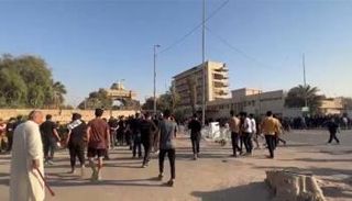 جانب من الاحتجاجات التي يشهدها العراق