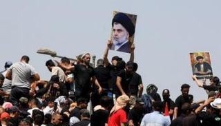 جانب من الاحتجاجات التي يشهدها العراق 