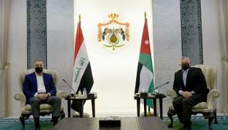 العاهل الأردني ورئيس وزراء العراق