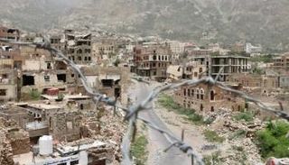 أحد منافذ تعز المحاصرة من قبل الحوثي