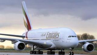 طائرة A380 تابعة لطيران الإمارات