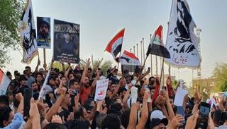 جانب من المظاهرة التي شهدها العراق