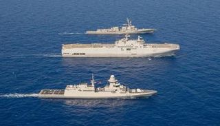 جانب من التدريب البحري المصري الأمريكي