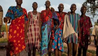 بعض أفراد قبيلة الدينكا - أرشيفية