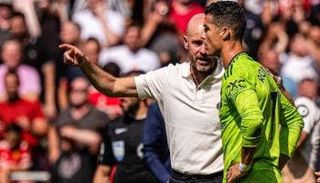 إيريك تين هاج وكريستيانو رونالدو