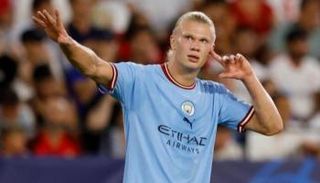 إيرلينج هالاند مهاجم مانشستر سيتي