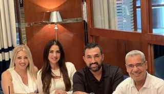 درة وزوجها في برنامج "صدى الملاعب"