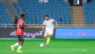 من مباراة الرائد والاتحاد في الدوري السعودي 