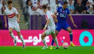 من مباراة الهلال والزمالك في كأس لوسيل