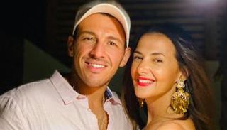 دنيا سمير غانم مع زوجها رامي رضوان