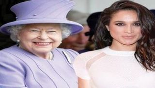 الملكة الراحلة وميجان ماركل زوجة حفيدها الأمير هاري