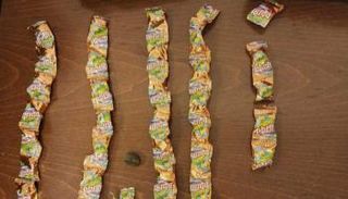 قطع الحشيش المضبوطة