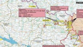 خريطة عرضتها الدفاع الروسية تظهر الانسحابات من خاركيف