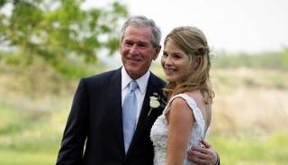 جينا جورج بوش ووالدها