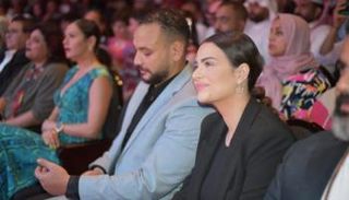 أحمد خالد صالح وزوجته هنادي مهنا