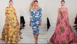 جانب من عرض أزياء دار Carolina Herrera في أسبوع نيويورك للموضة