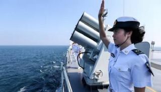 إحدى مجندات البحرية الصينية - أرشيفية