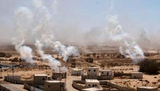 جانب من المناورة الإسرائيلية