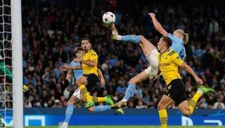 هدف هالاند في مرمى بروسيا دورتموند