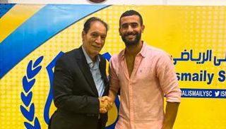 باسم مرسي مع رئيس الإسماعيلي