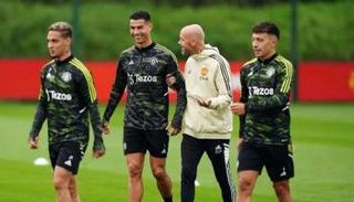 إيريك تين هاج وكريستيانو رونالدو - مانشستر يونايتد