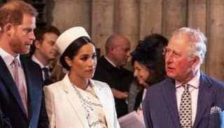 الملك تشارلز والأمير هارى وزوجته