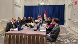 جانب من لقاء بلينكن وسامح شكري 