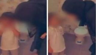 العاملة تصفع الطفلة