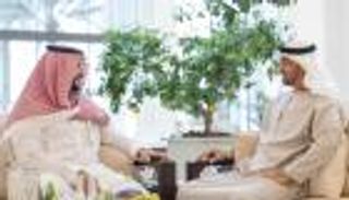 الشيخ محمد بن زايد يستقبل الأمير خالد بن سلمان