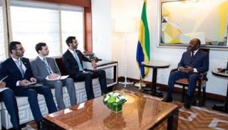 الشيخ شخبوط بن نهيان بن مبارك آل نهيان يلتقي بعلي بونغو رئيس جمهورية الغابون