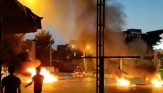 جانب من الاحتجاجات في إيران - وكالة تسنيم