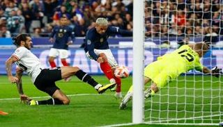 من مباراة فرنسا والنمسا في دوري الأمم الأوروبية