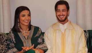 سعد لمجرد وزوجته غيثة العلاكي 