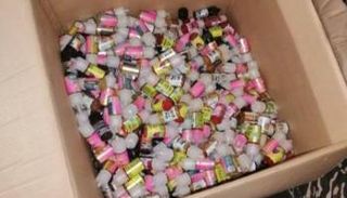 مكهات السجائر المضبوطة