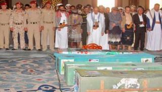 جانب من تشييع قتلى مليشيات الحوثي 