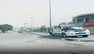 جانب من آثار الاشتباكات التي شهدتها مدينة الزاوية