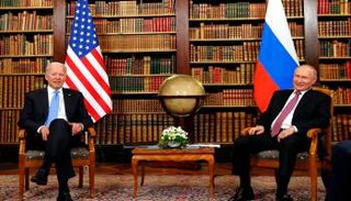 جانب من لقاء سابق بين الرئيسين الروسي بوتين والأمريكي بايدن. (أرشيفية)