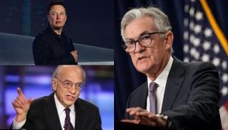 جيروم باول وإيلون ماسك وجيريمي سيغل