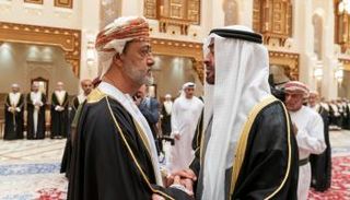 الشيخ محمد بن زايد آل نهيان وسلطان عمان
