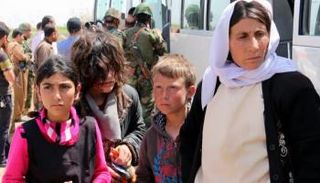 عائلة أيزيدية هربت من إرهاب 