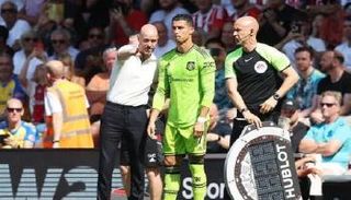 كريستيانو رونالدو مع إريك تين هاج