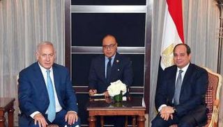 لقاء سابق بين السيسي ونتنياهو 