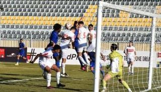 من مباراة أسوان والزمالك في الدوري المصري