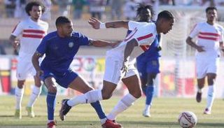 جانب من مباراة أسوان والزمالك