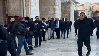 بن غفير خلال اقتحامه للمسجد الأقصى