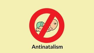 شعار صفحة تدعو لعدم الإنجاب