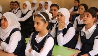 تلميذات في إحدى المدارس العراقية- أرشيفية