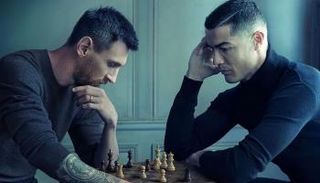 كريستيانو رونالدو مع ليونيل ميسي