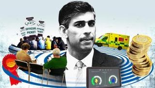 رئيس الحكومة البريطانية ريشي سوناك وأزمة الإضرابات العمالية